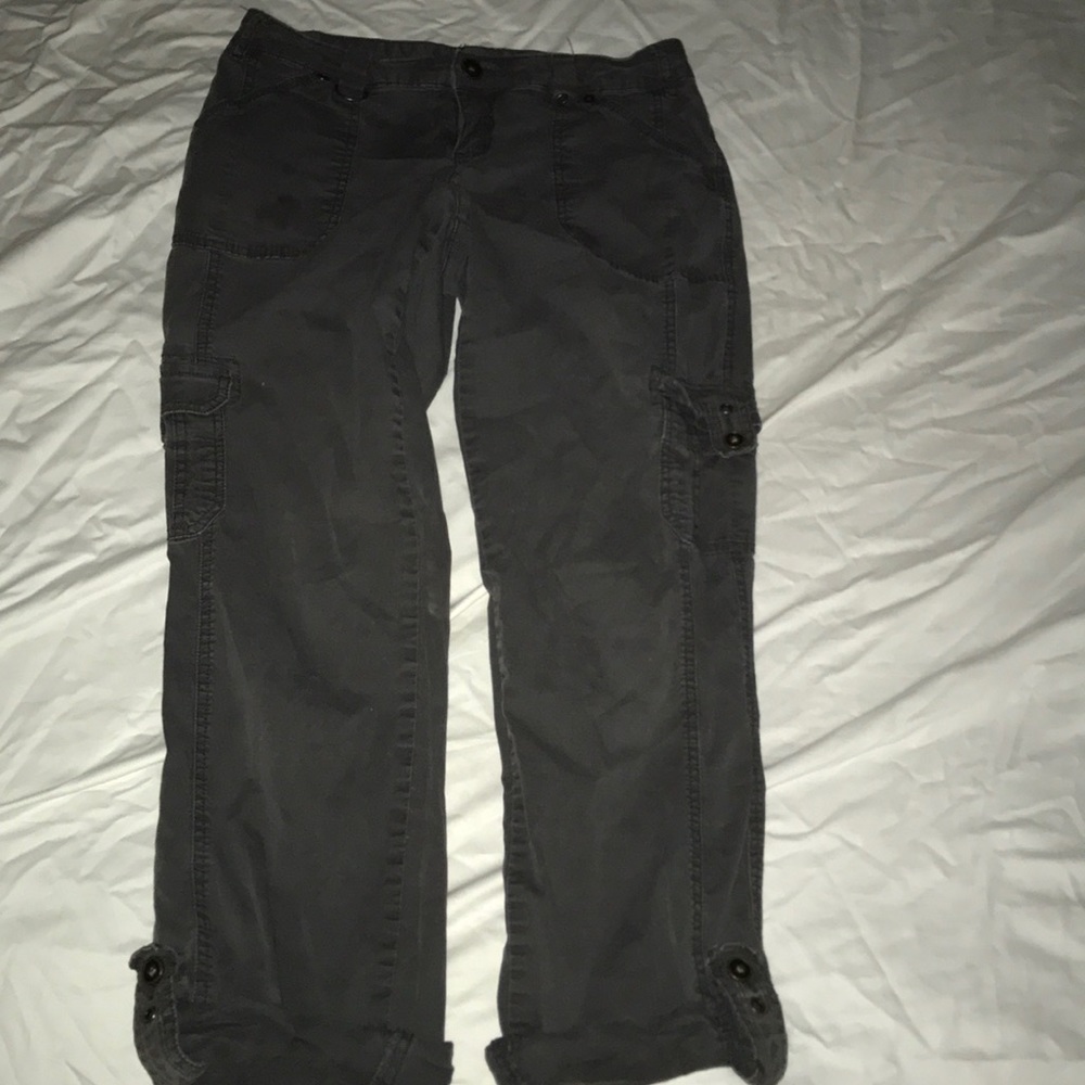 grey cargo capree pants